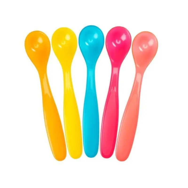 CUILLERES POUR BEBE SOUPLES 2eme AGE x5 badabulle