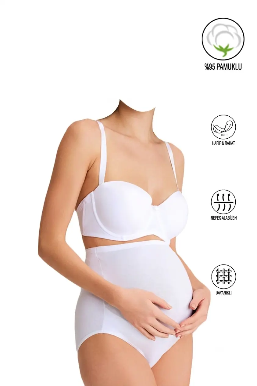 Culotte Bato taille haute en coton et lycra doux et flexible Özkan 23582