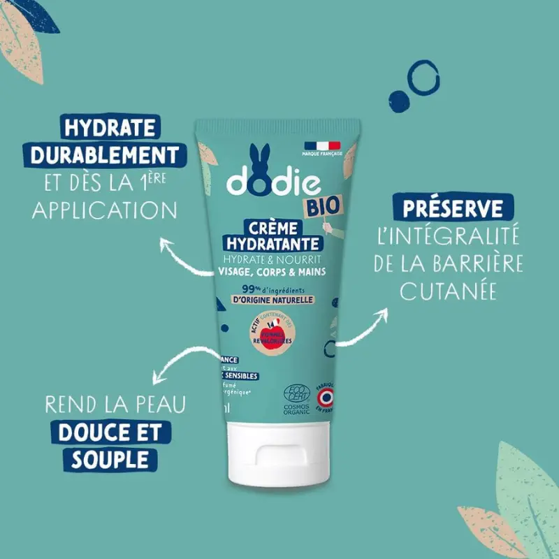 Crème Hydratante Bio Dodie 75ml