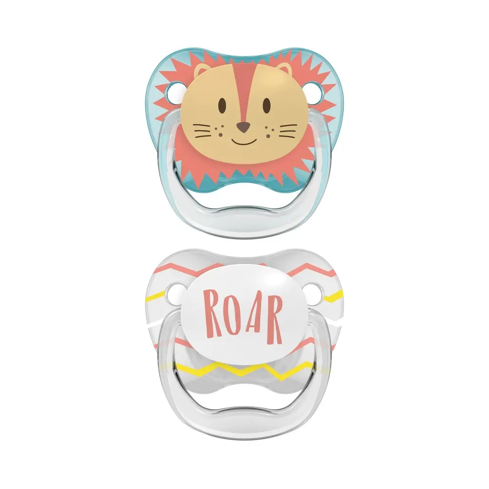 Dr.Brown’s Lot de 2 sucettes PreVent Lion/Roar 0-6mois