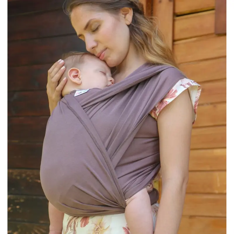 Echarpe de Portage Bébé Neko – taupe