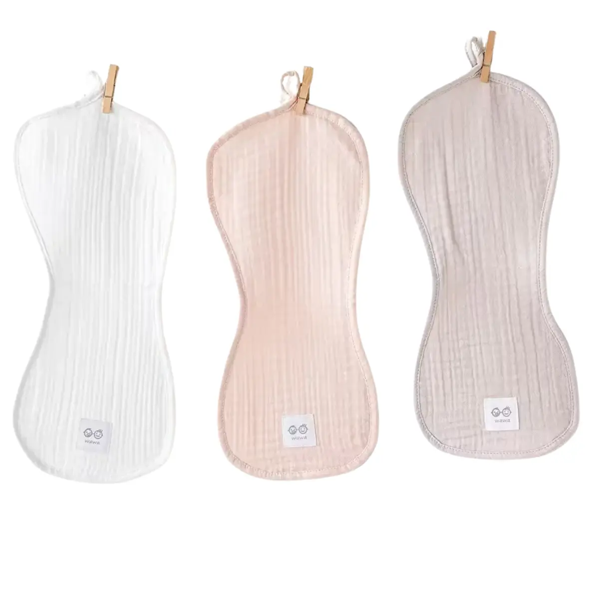 xx Ensemble de 3 bavoirs pour bébé AC25861 Rose