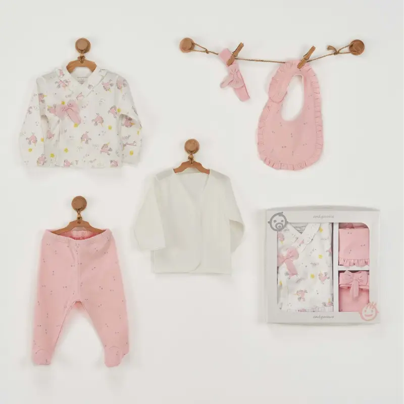 Ensemble de 5 lingettes pour nouveau-né - Andywawa AC22710
