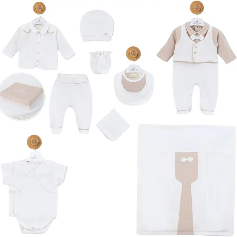 Ensemble de 9 articles Beige - leoKing