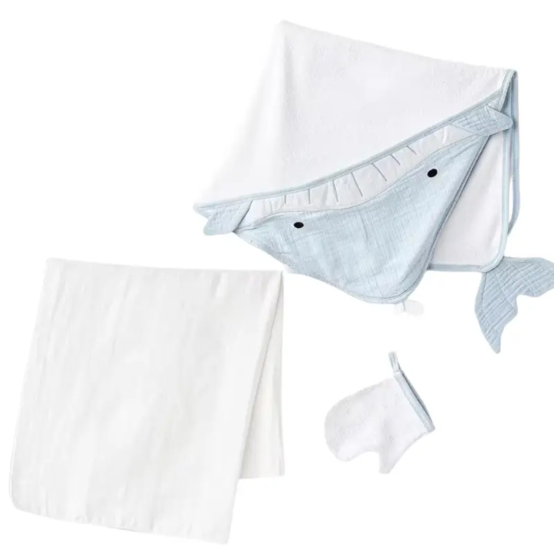 Ensemble de serviettes pour bébé garçon 3 pièces AC25881