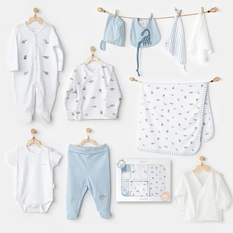 xx Ensemble Nouveau-né 10 pièces Dinosaure pour Bébé Garçon
