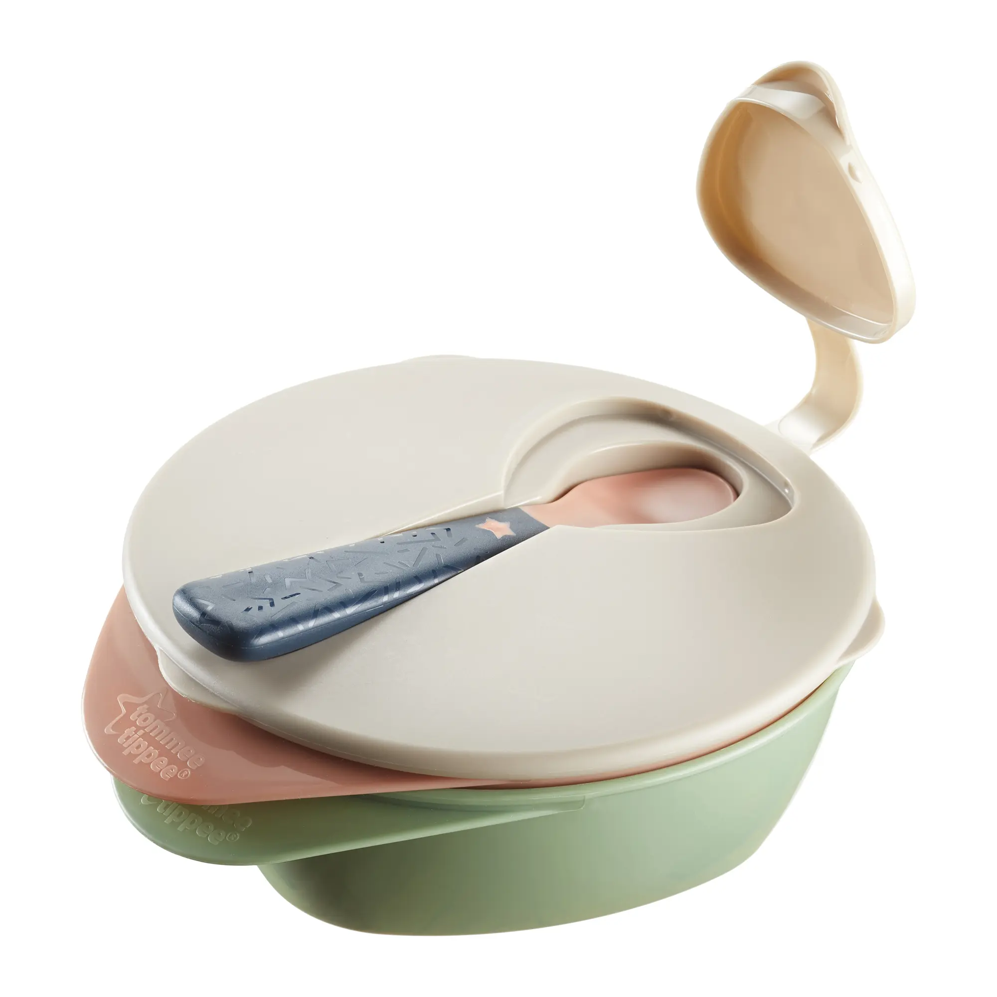 Gamelles Tommee Tippee Easy Scoop avec couvercle de voyage et cuillère
