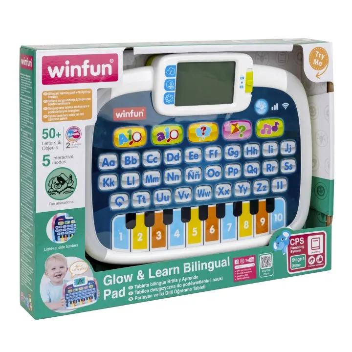 Glow - Learn Bilingual Pad Winfun - Tablette éducative bilingue