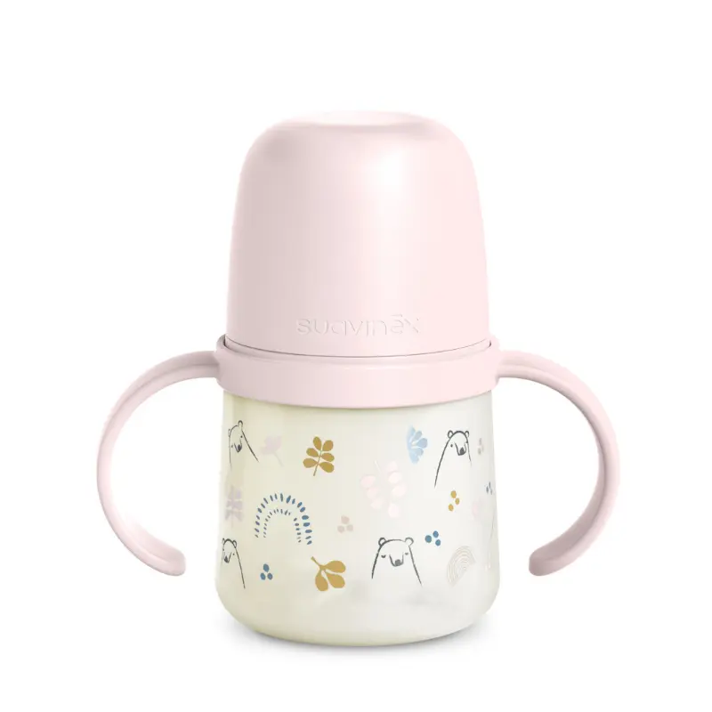 xx Gobelet Suavinex My Family First pour biberon - 150 ml - Rose