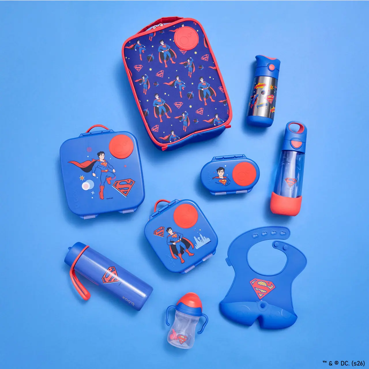 Gourde Enfant b.box Superman 350 ml – Isotherme en Inox