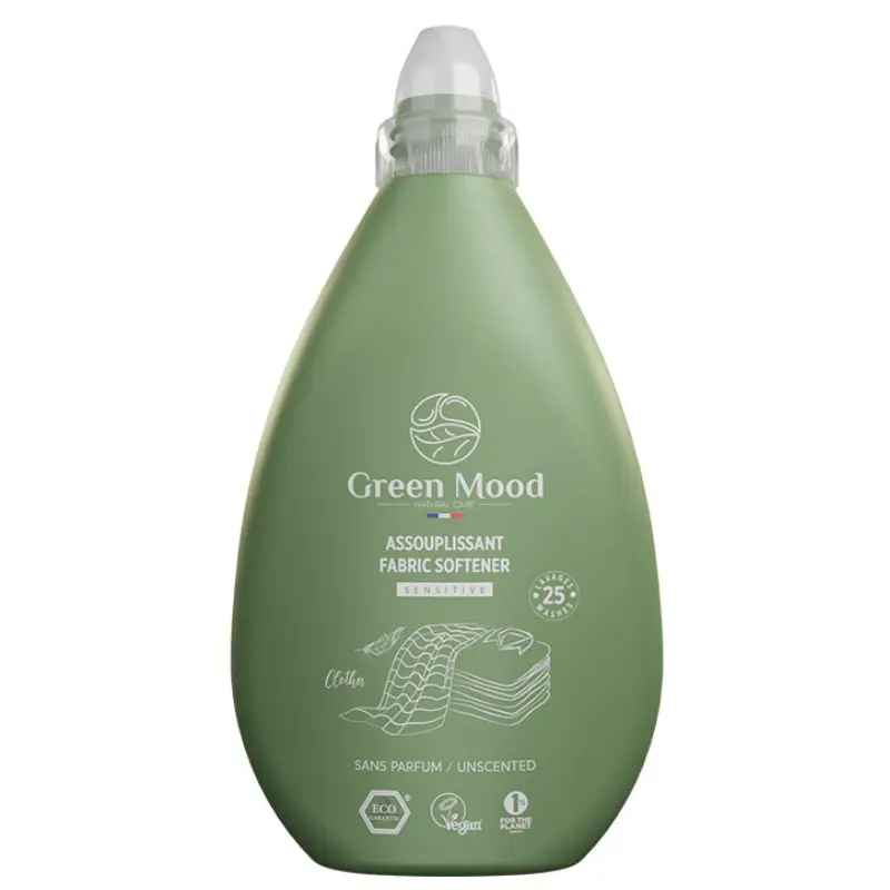 xx GREEN MOOD Adoucissant textile non parfumé 1000 ml