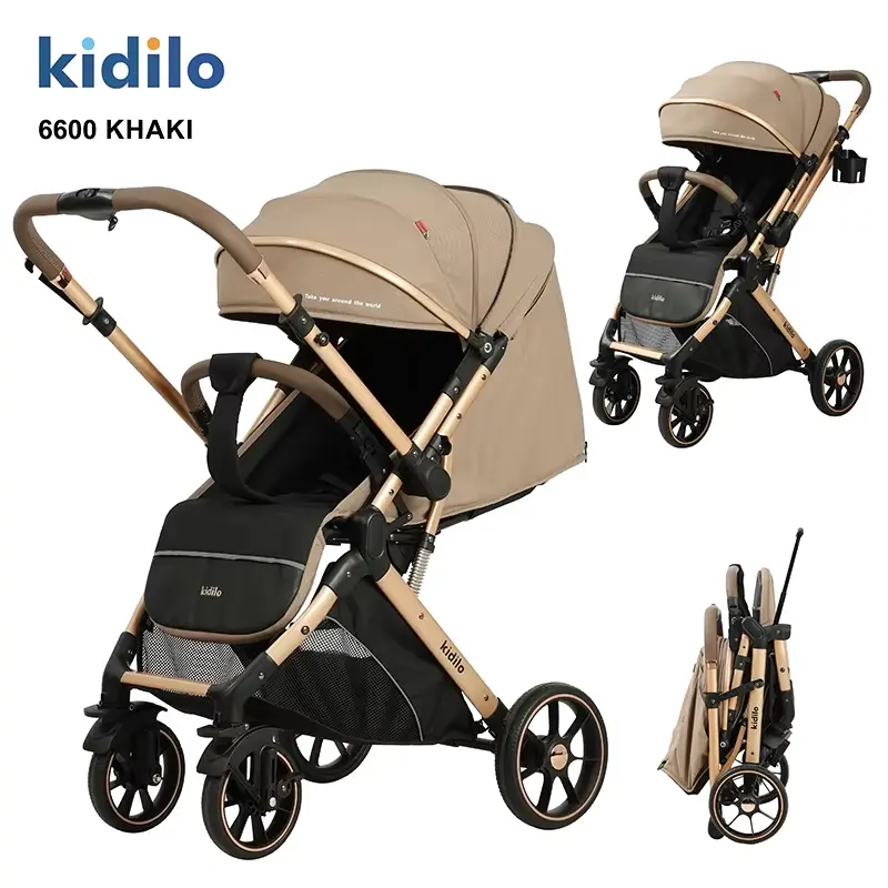 xx Kidilo 6600 Poussette Bébé khaki