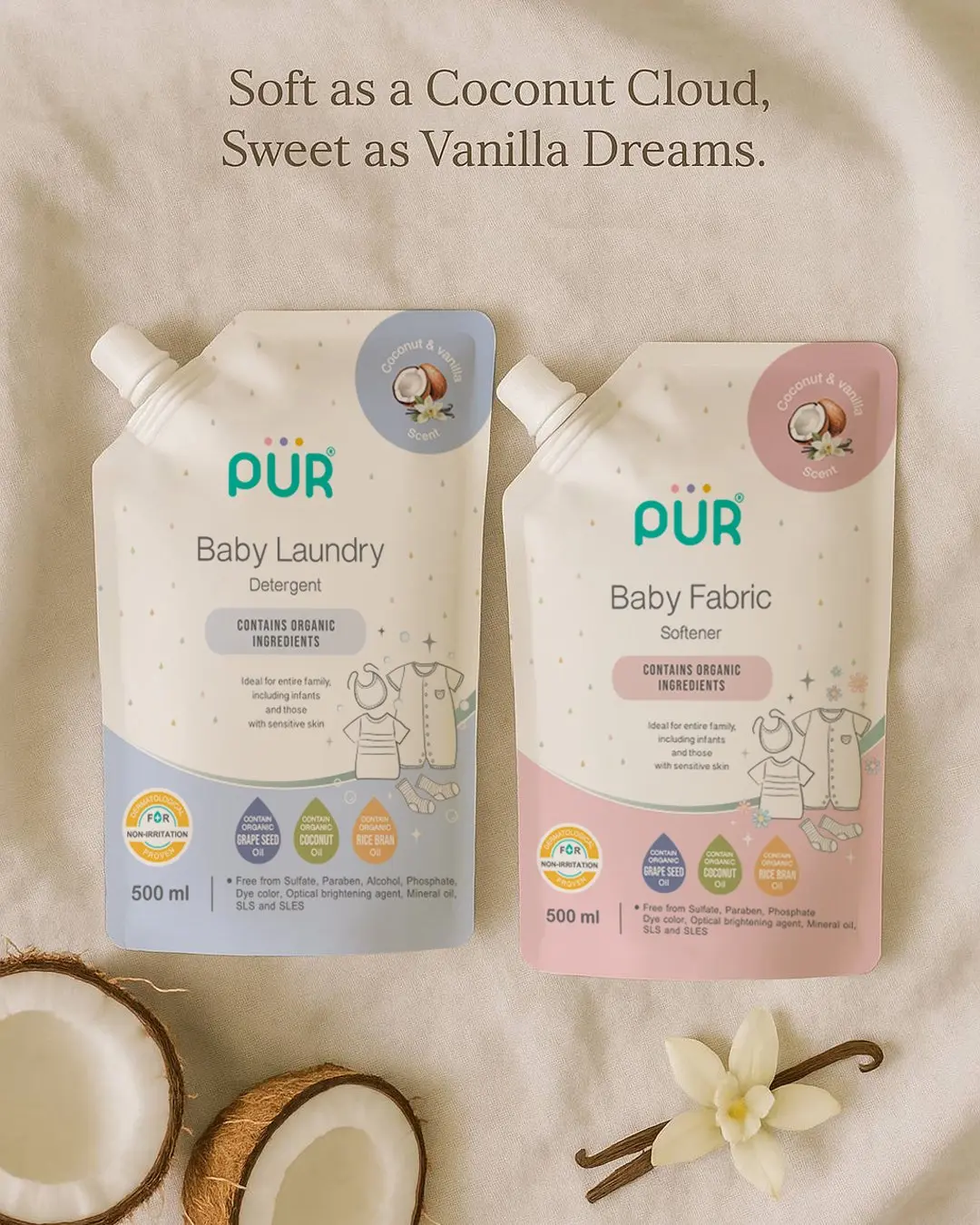 Lessive PUR Spéciale Bébé – Soin Doux et Anti-Taches