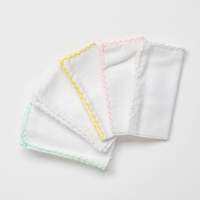 xx Lingettes buccales Andywawa Basic, lot de 5, 25 x 25 cm, rose, AC24447