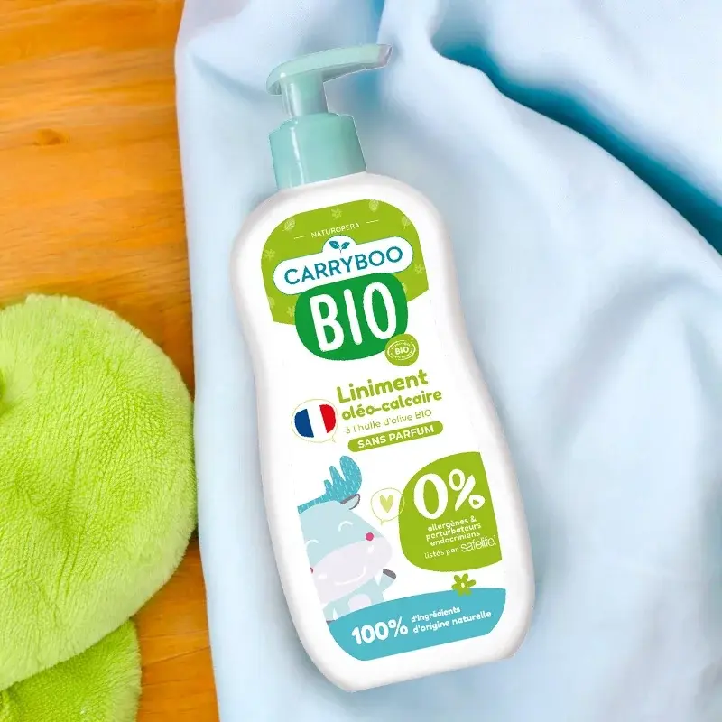 Liniment oléo-calcaire BIO olive 450ml Carryboo