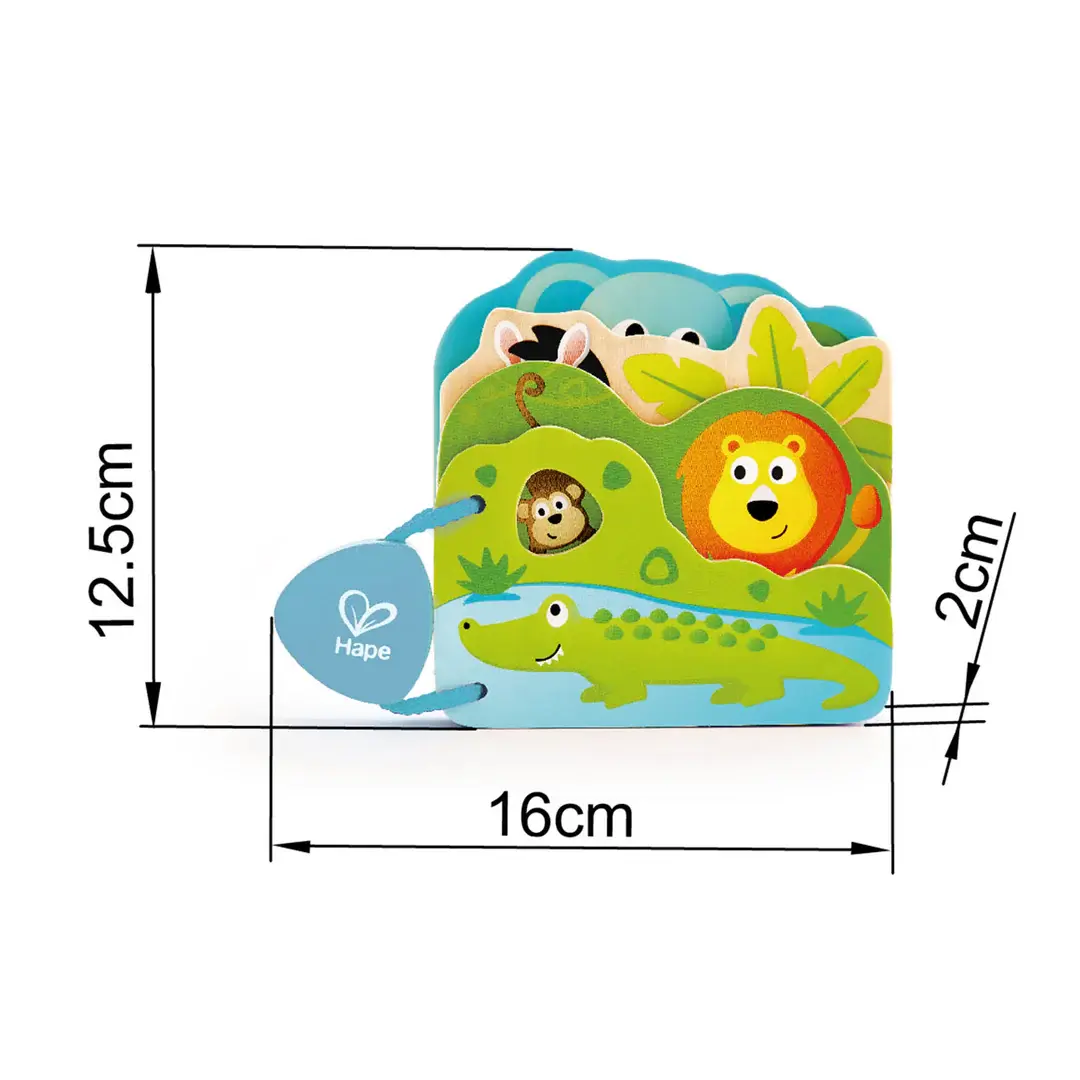 Livre pour bébés animaux sauvages Hape
