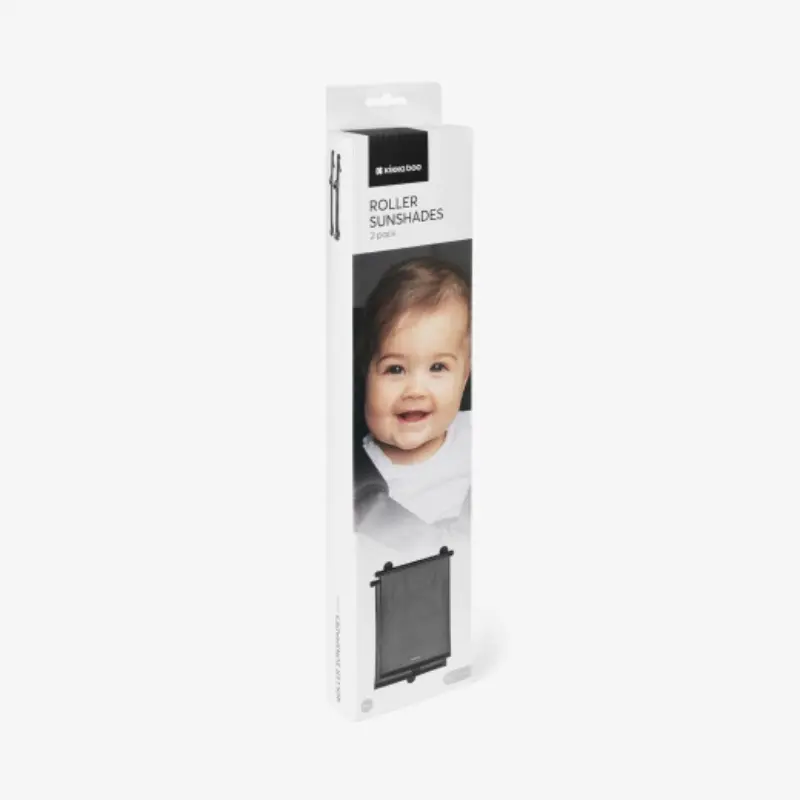Lot de 2 Pare-Soleils Voiture Enroulables Avec Ventouses – KikkaBoo