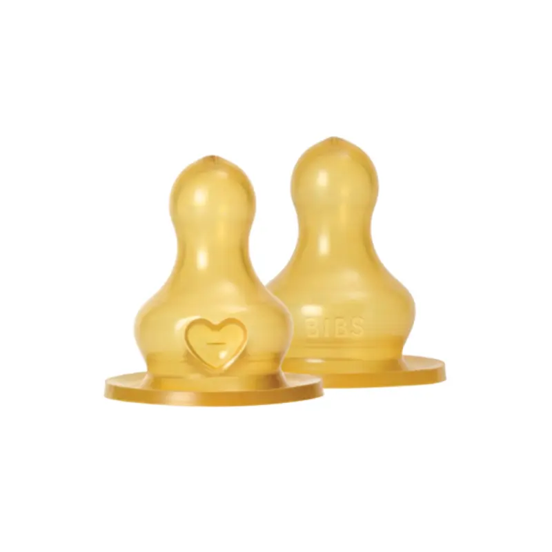 xx Lot de 2 Tétines de Biberon en Latex Débit Moyen