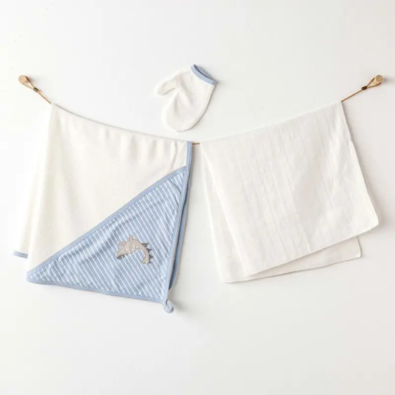 Lot de 3 serviettes en mousseline pour bébé – Dinosaures