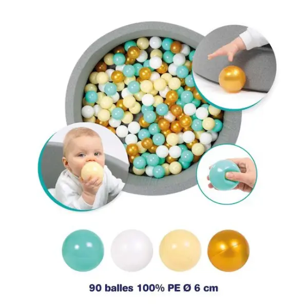 Ludi 90 Balles de jeu Multicolore