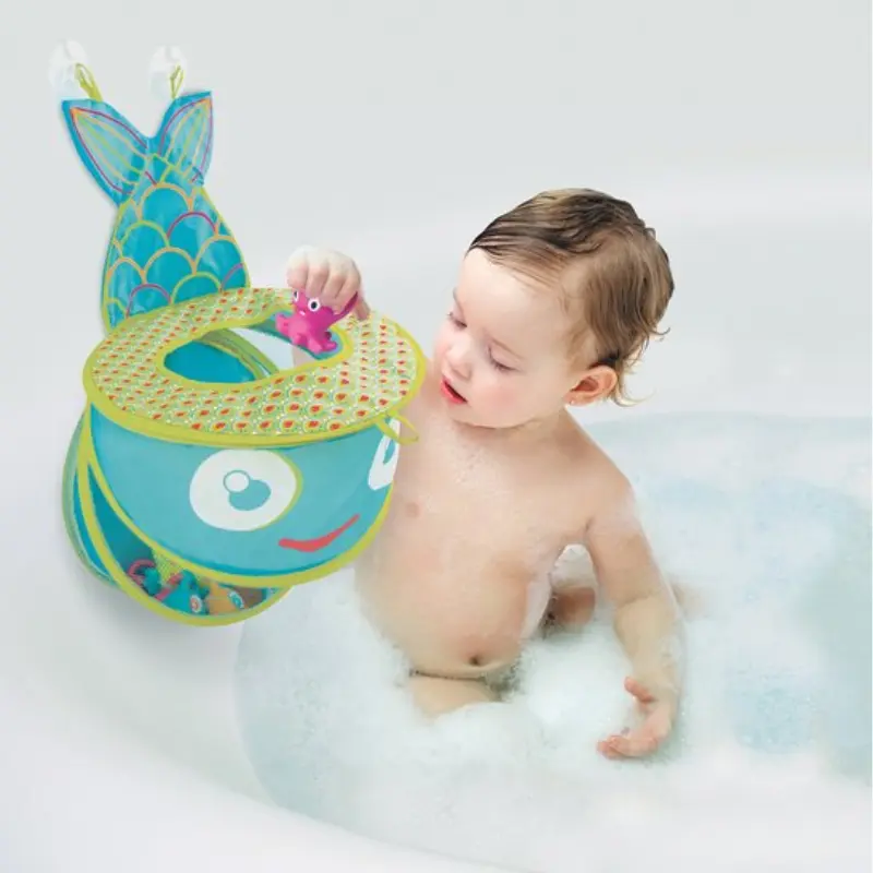 Ludi Grand filet de bain Poisson Bleu