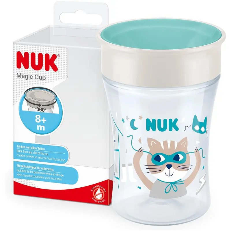 xx Magic Cup 360° Tasse pour Boire 230ml NUK 8M+