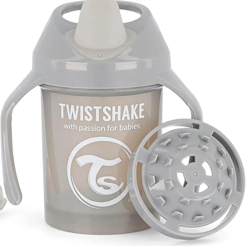 Mini gobelet anti-fuite Twistshake 230 ml - Gris perle 4+m