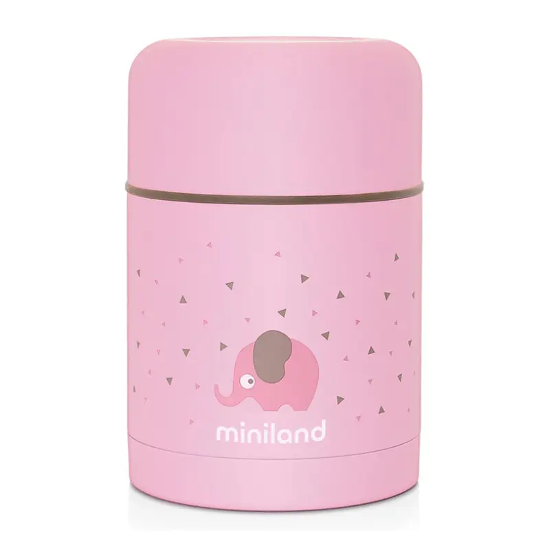 Miniland Thermos 600ml pour aliments solides rose