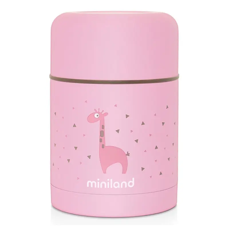 Miniland Thermos 600ml pour aliments solides rose
