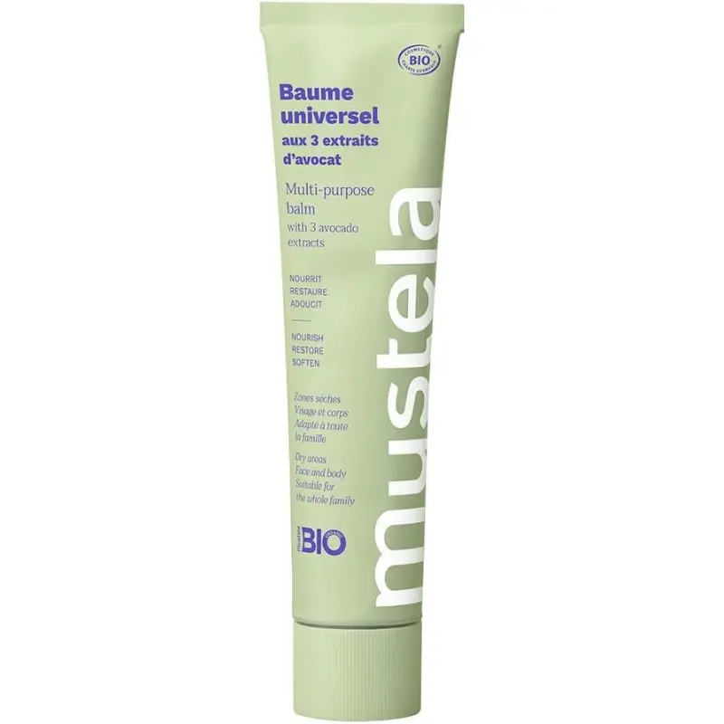 Mustela Crème Riche Multi-usages aux 3 Extraits d'Avocat, Corps, Bébé et Famille 75ML