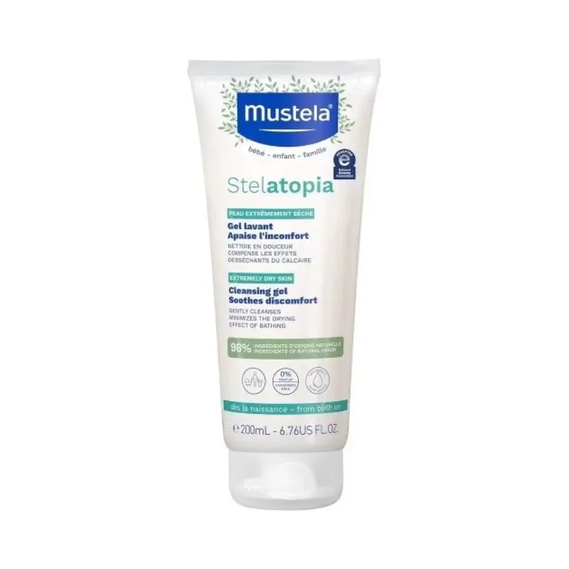 xx Mustela Stelatopia Gel Lavant Peau à Tendance Atopique - 200ml