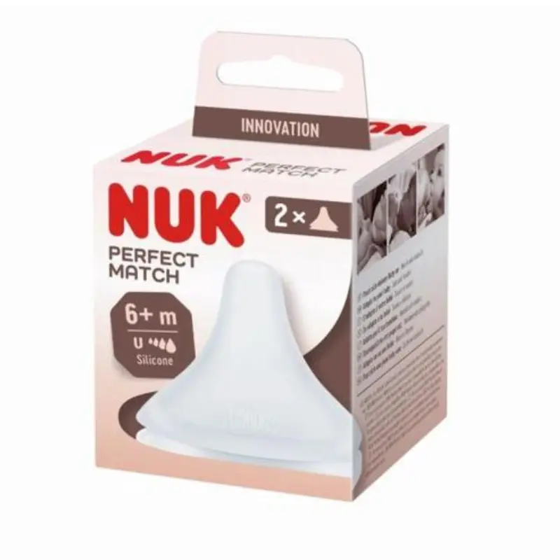 Nuk Perfect Match – Lot de 2 tétines 6 mois+