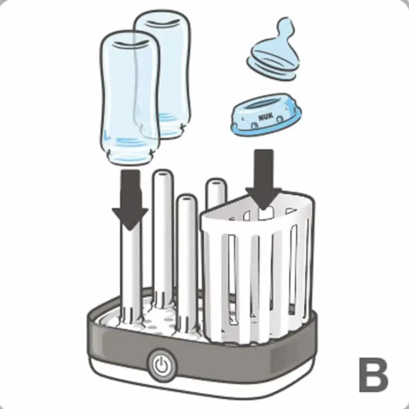 Nuk Stérilisateur à vapeur Vario Express – 6 biberons