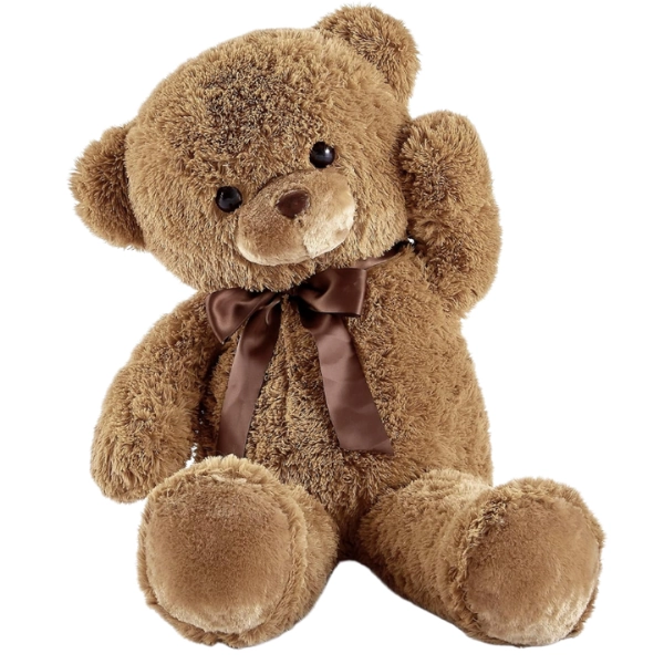 xx Ours en peluche géant 80 cm – Nounours doux et moelleux - Maron