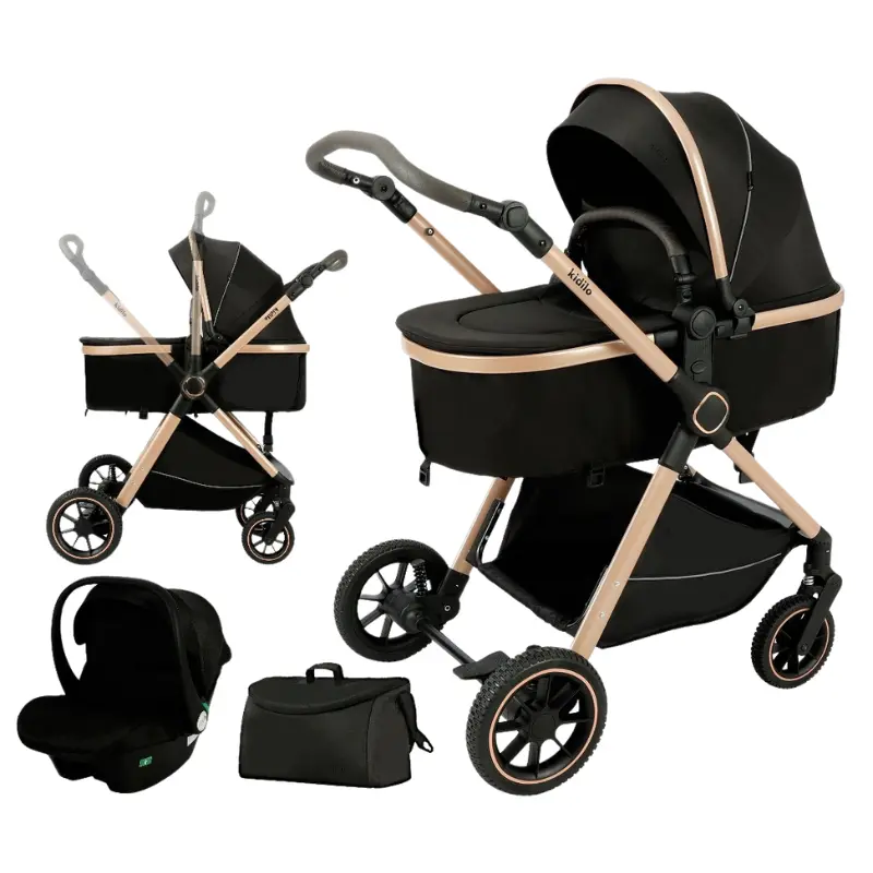 xx Pack Poussette  Multifonctions – Kidilo - Noir