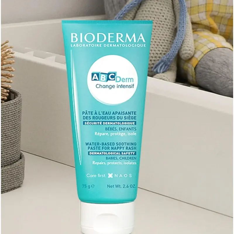 Pâte à eau réparatrice ABCDERM CHANGE INTENSIF 75g  Bioderma