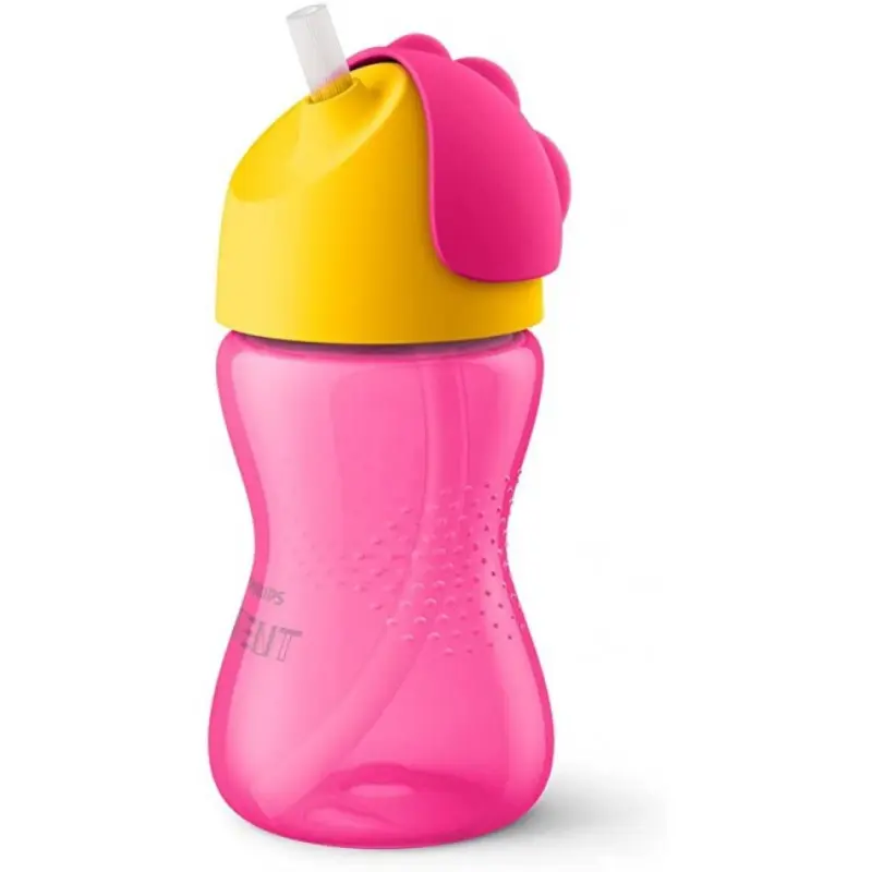 Philips Avent Tasse à paille crête dragon Rose-Jaune 300 ml