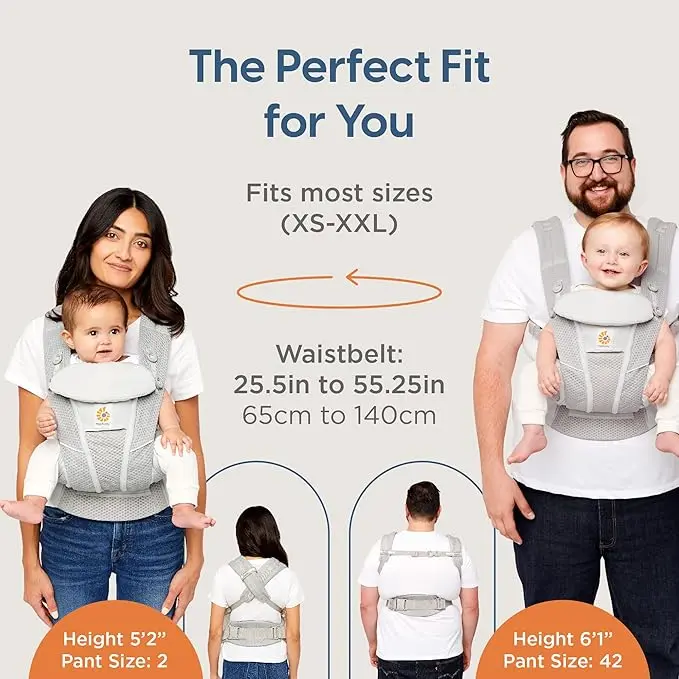 Porte-bébé Ergobaby Omni Breeze gris perle