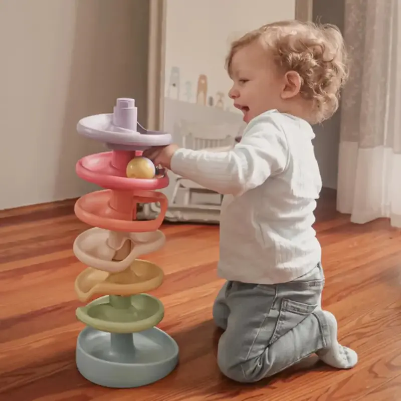 Quercetti Toboggan à Boules Spiral Tower Evo Bio – 12M+