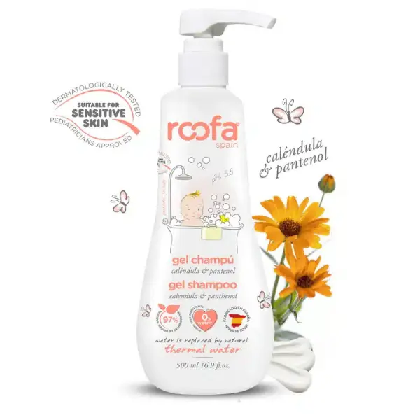 xx Roofa Syndet Shampoing Gel Calendula et Panthénol 500 ml