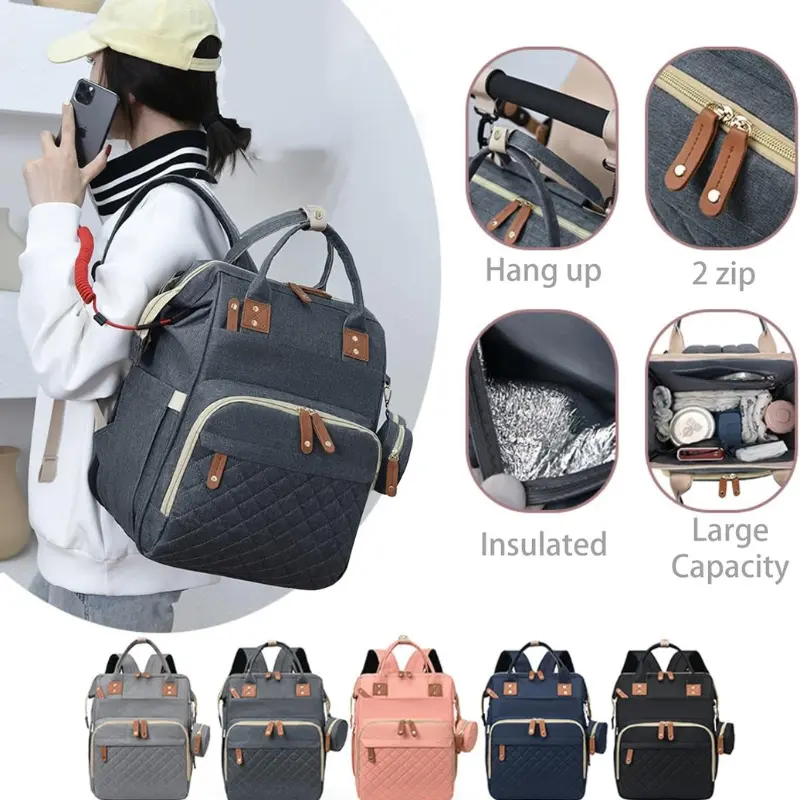 Sac à Dos à Langer Bébé Maternité Multifonctions Grande Capacité