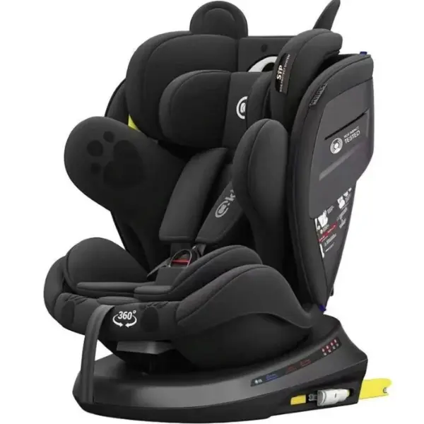 xx Siège Auto Bébé Murphy Isofix 360° Kidilo – Sécurité et Confort – Noir