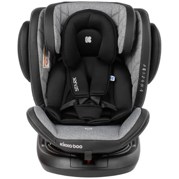 xx Kikkaboo Siège auto 0-1-2-3 (0-36 kg) Stark new generation ISOFIX Gris Foncé