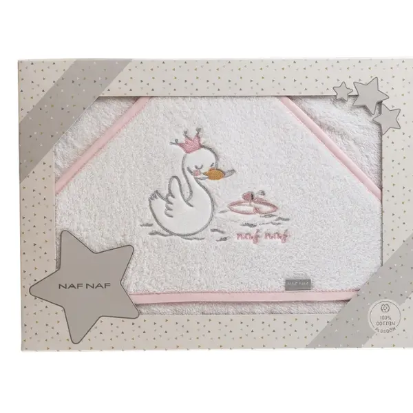 xx Sortie de Bain à Capuche Cygne Princesse NAF NAF