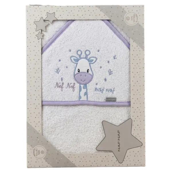 xx Sortie de Bain à Capuche Girafe  Gris NAF NAF