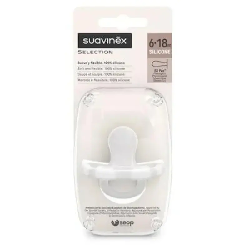 xx Suavinex Sucette anatomique réversible transparent