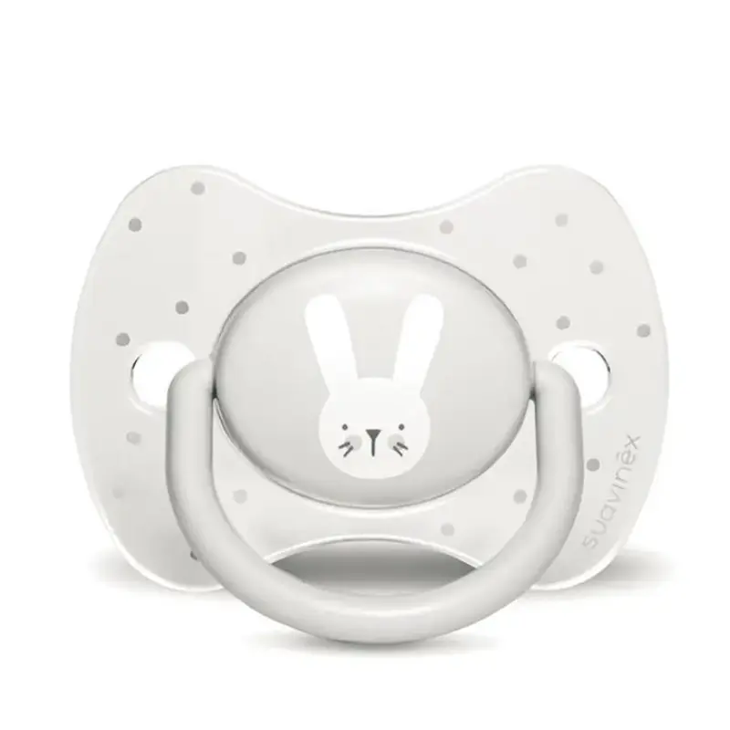 xx Suavinex sucette réversible lapin gris 0-6m