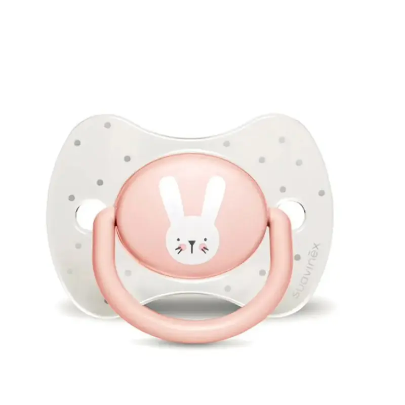 Suavinex sucette réversible lapin rose 0-6m
