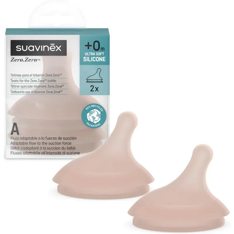 xx Suavinex, Sucette Zero-Zero, avec Tétine Symétrique SX Pro, 0 à 6 mois
