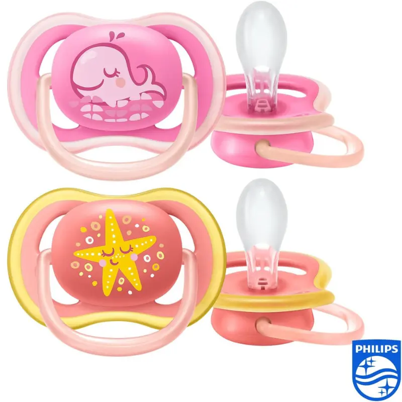 Sucettes Ultra Air - New Berry Girl 6-18 m - 2pcs